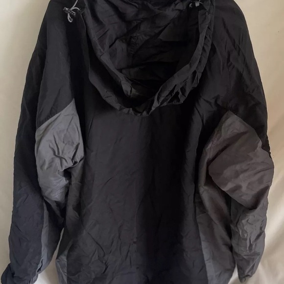 VTG Trader Bay Jacket Mens Sz XXL Black Nylon Fleece Lined Full Zip Bomber - Picture 5 of 7